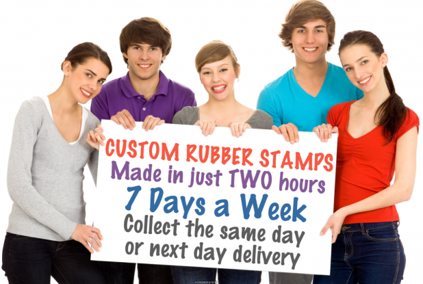 Speedy Rubber Stamps supply custom rubber stamps in 2 hours, 7 days a week. That’s why, we’re the #1 Speedy Rubber Stamps supplier in Birmingham. Our stamps are VAT Free and we offer a whopping 50{5a98d80b563d782a91a215b6e7a92cc906a80505855d8f31d1b74ecc45a39838} discount when you order two, or more, any size.